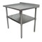 Bk Resources Work Table Stainless Steel Undershelf, Plastic feet 1.5" Riser 24"x24" SVTR-2424 - alternate 5